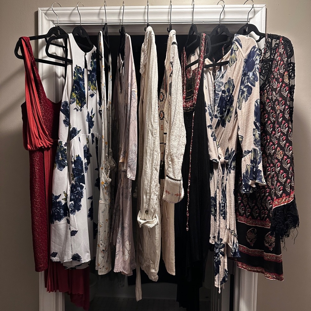 Free People - Bundle of 9 Dresses & Rompers